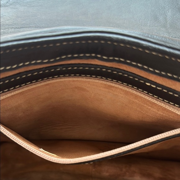 Vintage Loewe Black and Tan Leather Bag - Picture 8 of 9